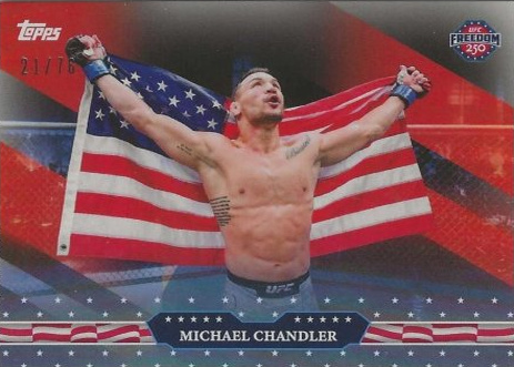 Michael Chandler 2026 Topps UFC Freedom 250 Base #23 Red