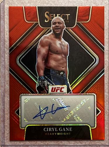 Ciryl Gane 2022 Panini Select UFC Signatures #28 Red