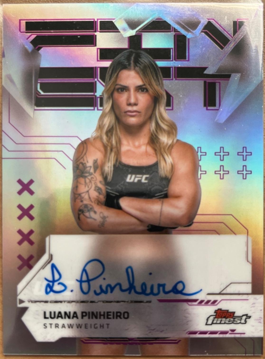 Luana Pinheiro 2025 Topps Finest UFC Finest Autographs #FA-LP Refractor