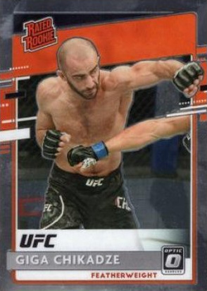 Giga Chikadze 2021 Panini Chronicles UFC Base Optic Rated Rookies #205 Gold Vinyl