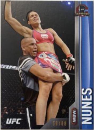 Amanda Nunes 2015 Topps UFC Champions Base #126 Blue