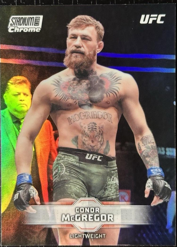 Conor McGregor 2026 Topps Stadium Club UFC Chrome Base #CB-5 Refractor