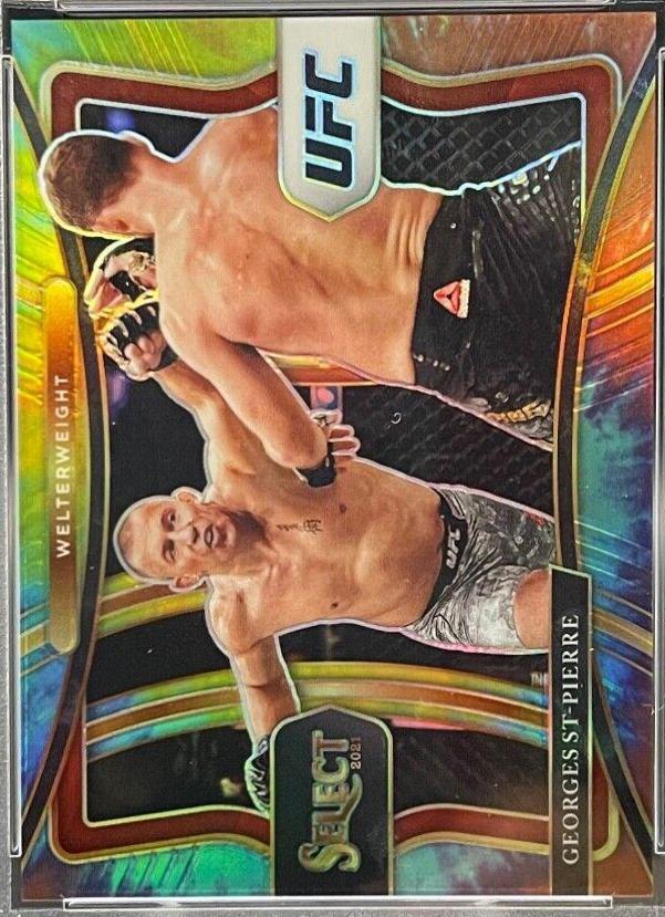 Georges St-Pierre 2021 Panini Select UFC Premier Level #135 Tie Dye