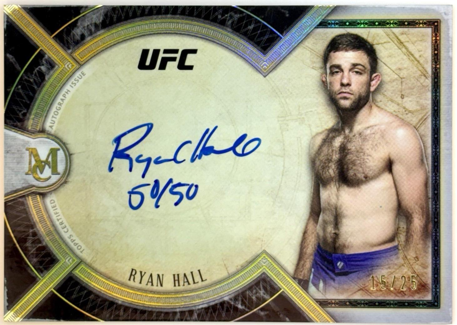 Ryan Hall 2018 Topps UFC Museum Collection Museum Autographs #MA-RH Gold