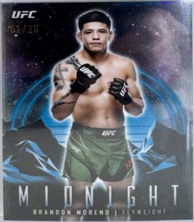 Brandon Moreno 2024 Topps Midnight UFC Base #9 Moonrise