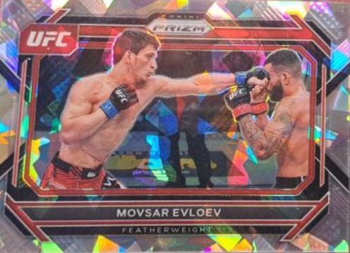 Movsar Evloev 2023 Panini Prizm UFC Base #29 Ice