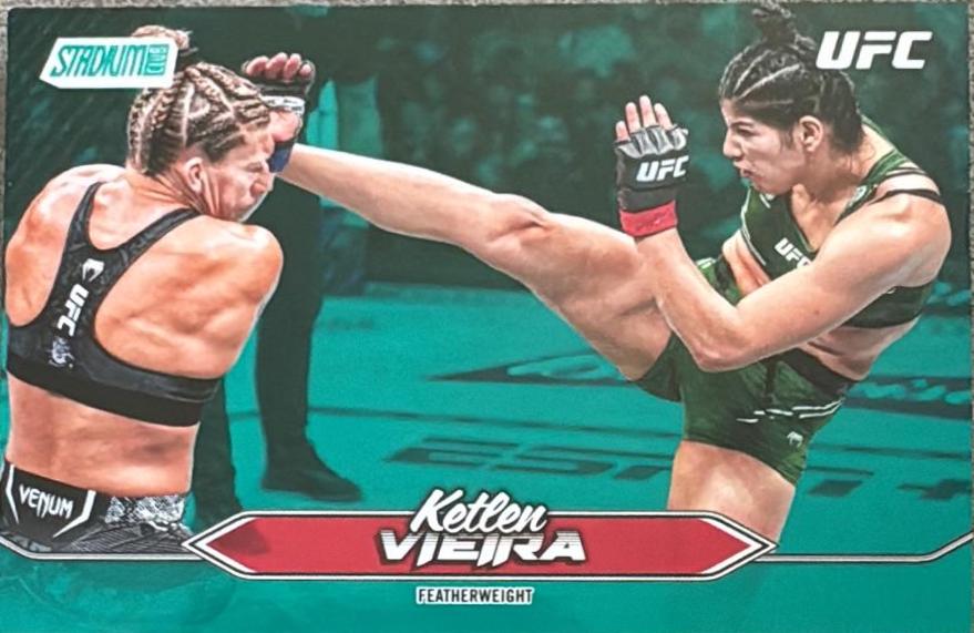 Ketlen Vieira 2025 Topps Stadium Club UFC Base #25 Teal