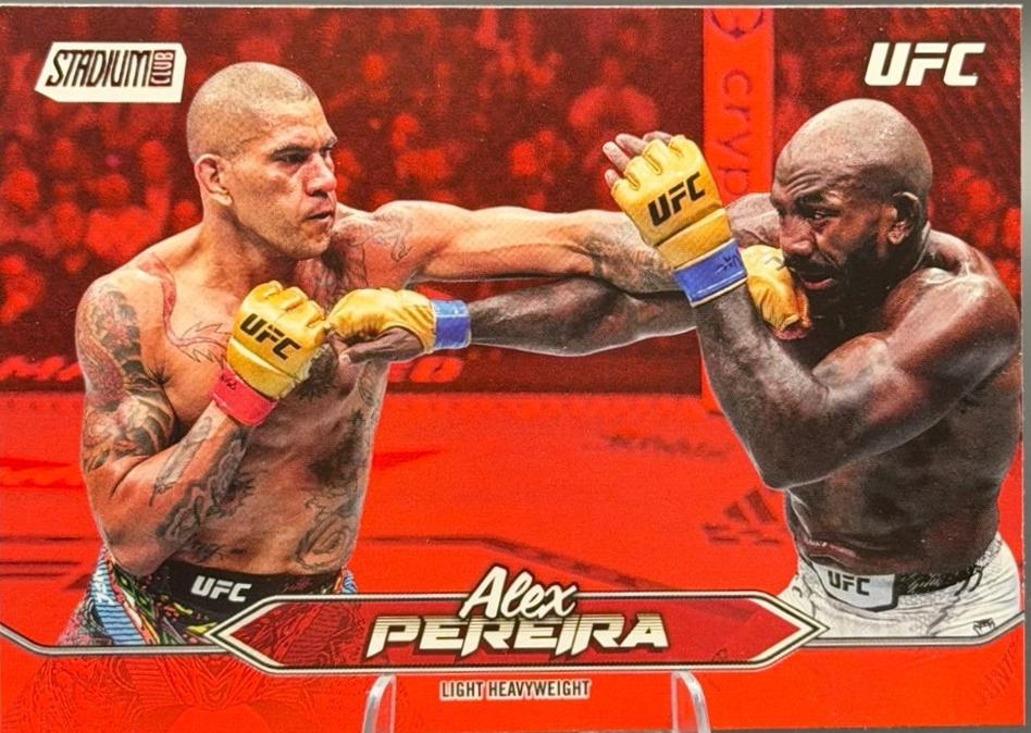 Alex Pereira 2025 Topps Stadium Club UFC Base #97 Red