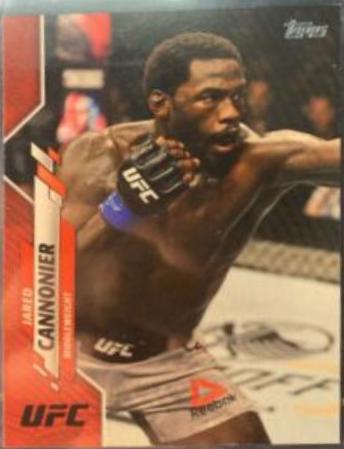 Jared Cannonier 2020 Topps UFC Base #27 Red
