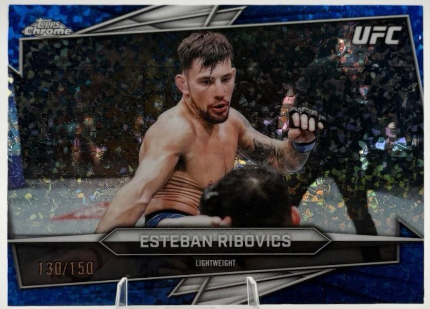 Esteban Ribovics 2026 Topps Chrome UFC Base #49 Blue Refractor