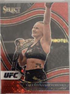 Valentina Shevchenko 2021 Panini Select UFC Octagonside #281 Red Disco