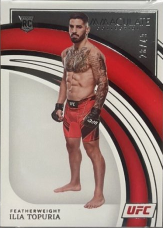 Ilia Topuria 2022 Panini Immaculate UFC Base #76 Platinum