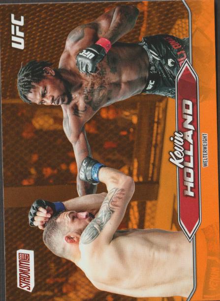 Kevin Holland 2025 Topps Stadium Club UFC Base #198 Orange