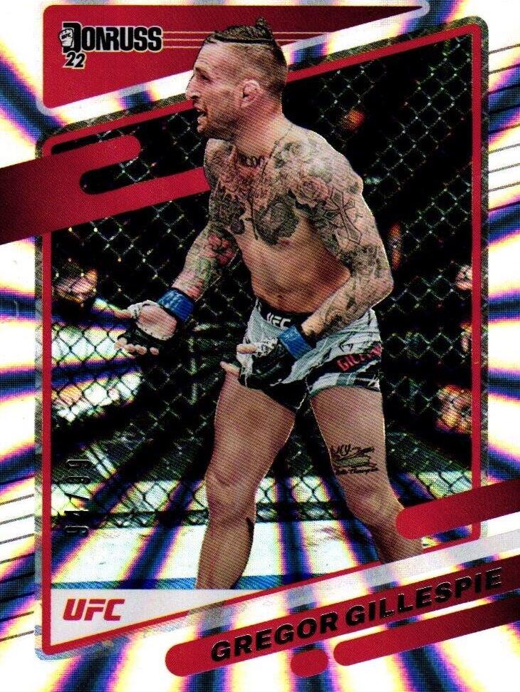 Gregor Gillespie 2022 Panini Donruss UFC Base #107 Laser