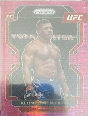 Alonzo Menifield 2022 Panini Prizm UFC Base #157 Pink Pulsar