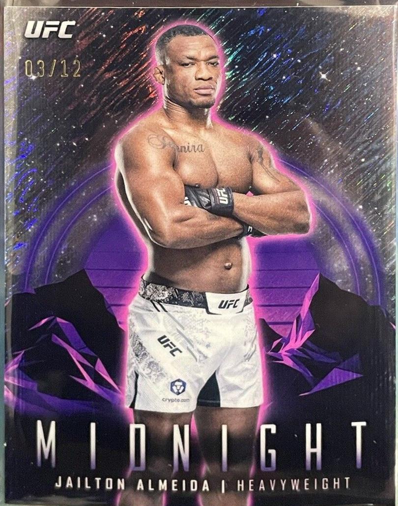 Jailton Almeida 2024 Topps Midnight UFC Base #73 Midnight