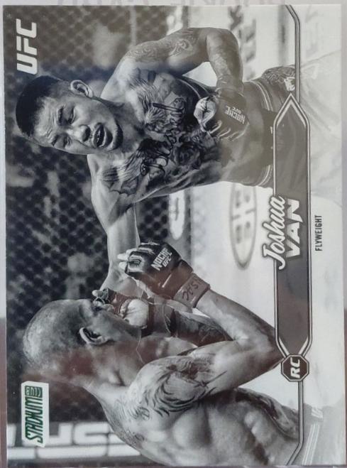 Joshua Van 2025 Topps Stadium Club UFC Base #15 Black & White