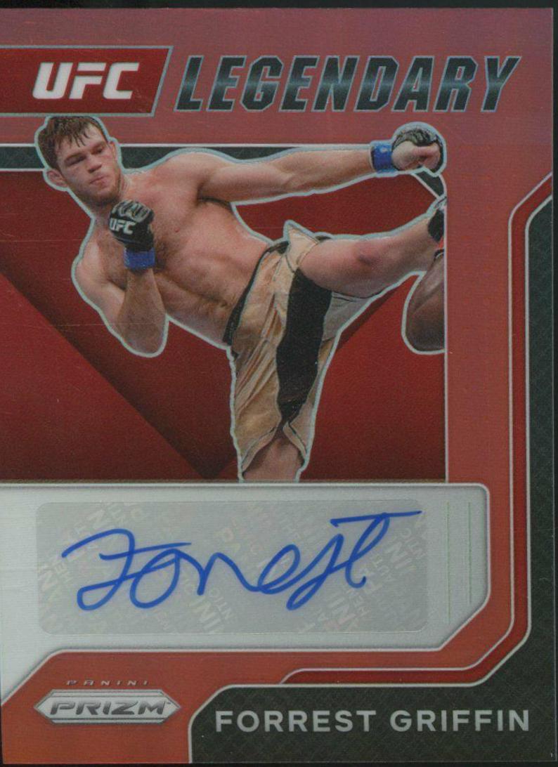 Forrest Griffin 2022 Panini Prizm UFC Legendary Signatures #14 Red