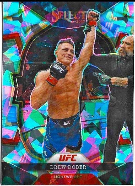 Drew Dober 2023 Panini Select UFC Concourse #92 Cracked Ice
