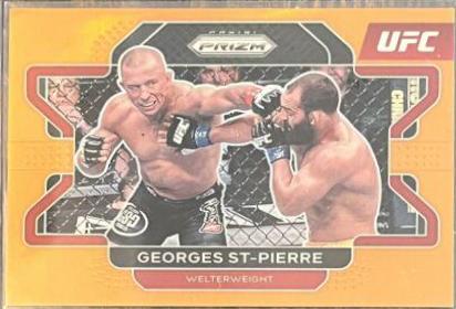 Georges St-Pierre 2022 Panini Prizm UFC Base #61 Orange