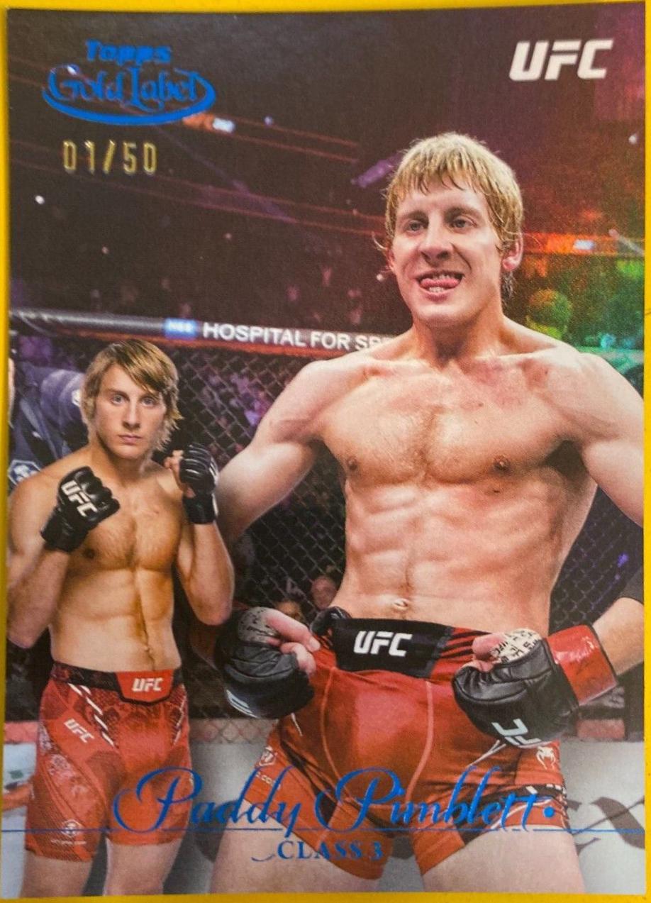 Paddy Pimblett 2024 Topps Gold Label UFC Base Class III #46 Blue