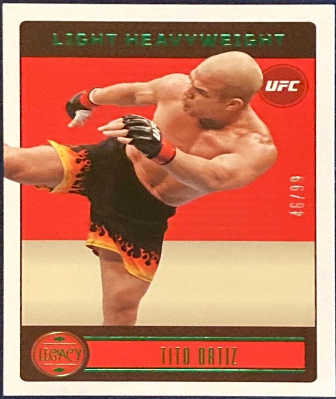 Tito Ortiz 2023 Panini Chronicles UFC Base Legacy #150 Green