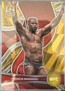 Francis Ngannou 2022 Panini Chronicles UFC Base Spectra #398 Nebula