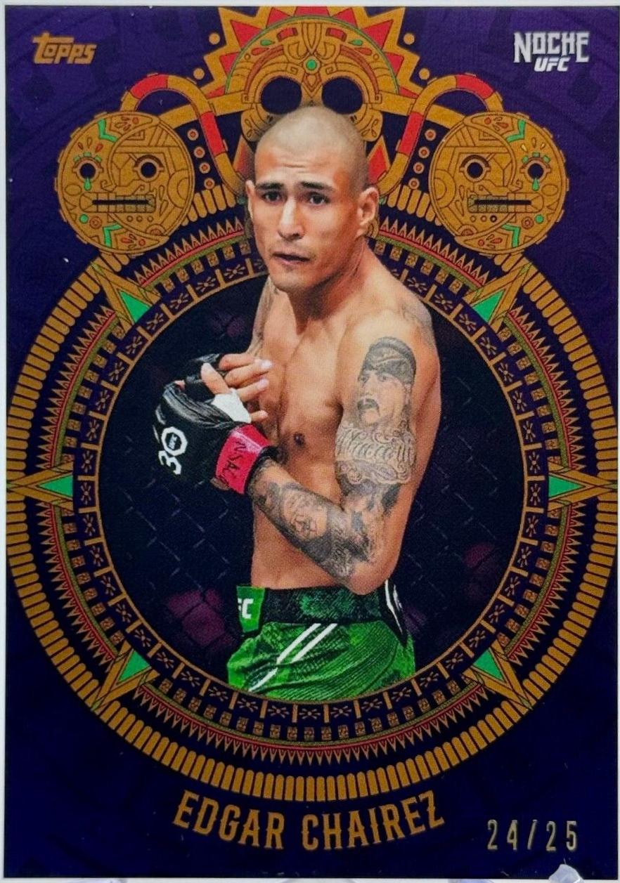 Edgar Chairez 2024 Topps Noche UFC Base #13 Purple