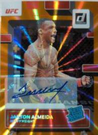 Jailton Almeida 2023 Panini Donruss UFC Rated Rookies Signatures #218 Orange Laser