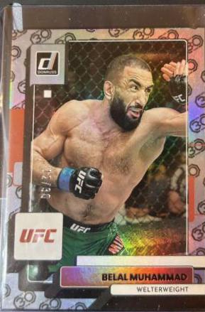 Belal Muhammad 2023 Panini Donruss UFC Base #28 30th Anniversary