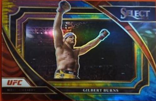 Gilbert Burns 2023 Panini Select UFC Mezzanine #391 Tie Dye