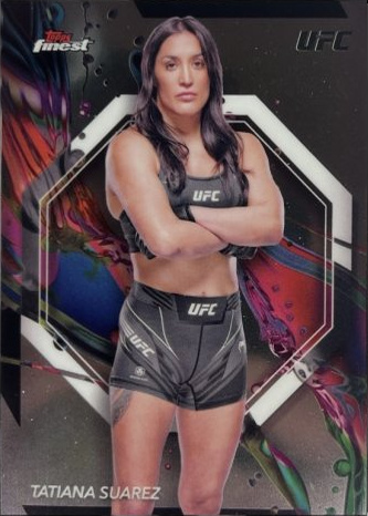 Tatiana Suarez 2024 Topps Finest UFC Base Common #39 Die-Cut Refractor