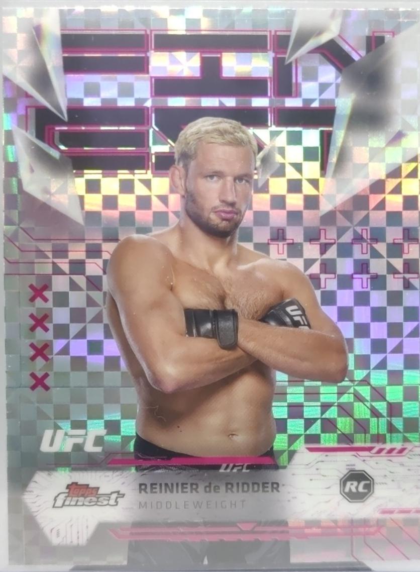 Reinier de Ridder 2025 Topps Finest UFC Base Uncommon #140 Refractor