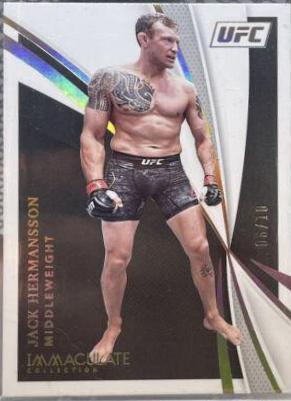 Jack Hermansson 2021 Panini Immaculate UFC Base #67 Gold