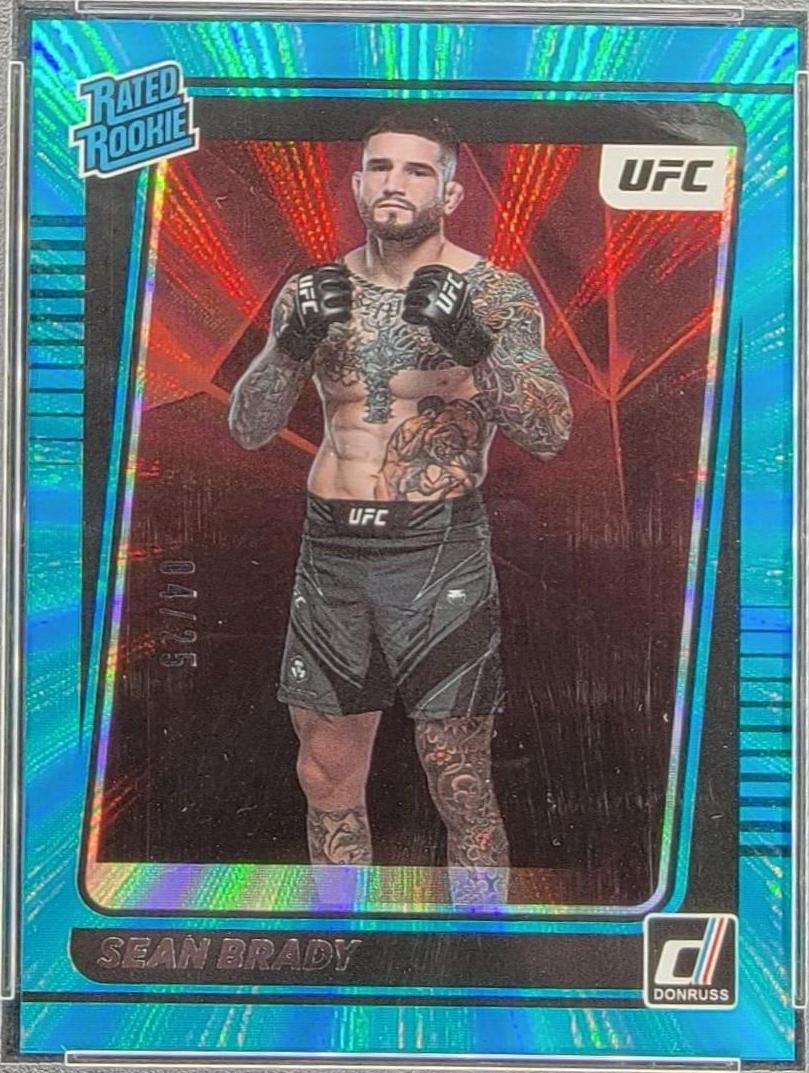 Sean Brady 2022 Panini Donruss UFC Base #214 Teal