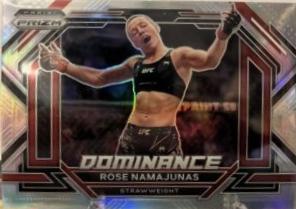 Rose Namajunas 2023 Panini Prizm UFC Dominance #26 Silver