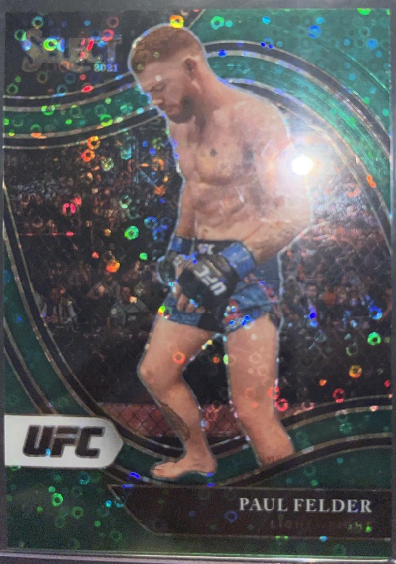 Paul Felder 2021 Panini Select UFC Octagonside #212 Green Disco