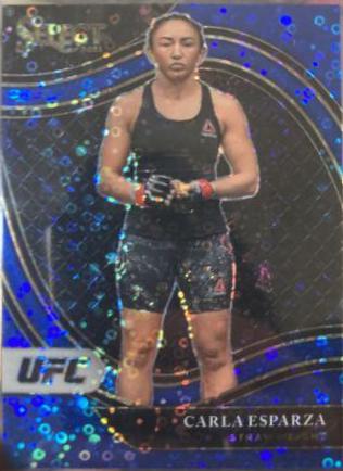 Carla Esparza 2021 Panini Select UFC Octagonside #210 Blue Disco