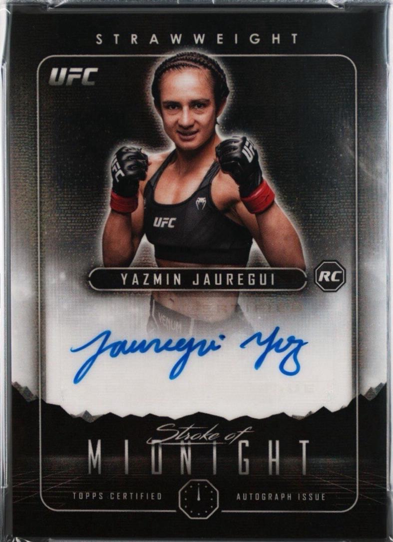 Yazmin Jauregui 2024 Topps Midnight UFC Stroke of Midnight Autographs #SMA-YJI Moon Beam