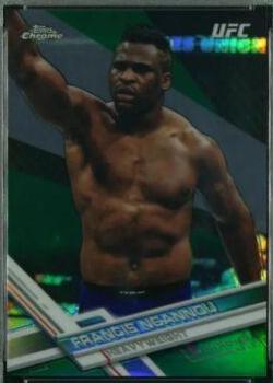 Francis Ngannou 2017 Topps Chrome UFC Base #78 Green