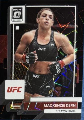 Mackenzie Dern 2023 Panini Donruss Optic UFC Base #58 Black Velocity