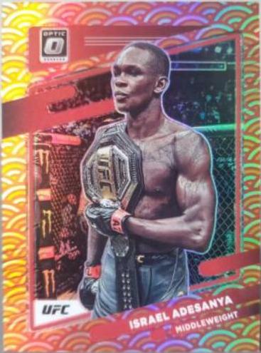 Israel Adesanya 2022 Panini Donruss Optic UFC Base #6 Photon