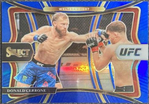 Donald Cerrone 2021 Panini Select UFC Premier Level #114 Blue