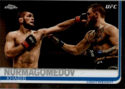 Khabib Nurmagomedov 2019 Topps Chrome UFC Base #25 Gold