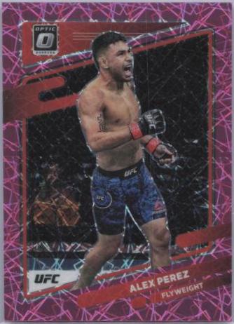 Alex Perez 2022 Panini Donruss Optic UFC Base #54 Pink Velocity