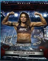 Amanda Nunes 2024 Topps Knockout UFC Lights (Lights, Camera, Action) #LTS-17 Red