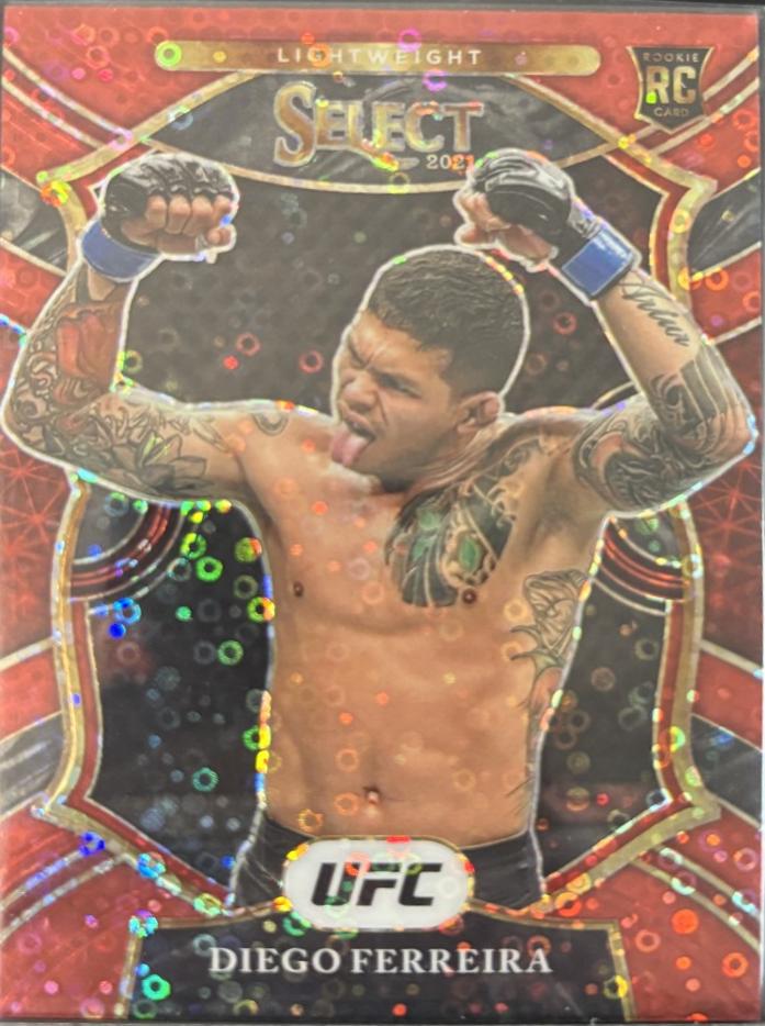 Diego Ferreira 2021 Panini Select UFC Concourse #32 Red Disco