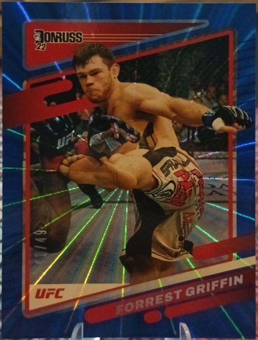 Forrest Griffin 2022 Panini Donruss UFC Base #180 Blue