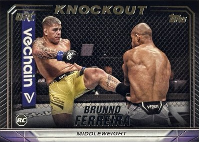 Brunno Ferreira 2024 Topps Knockout UFC Base #77 Platinum