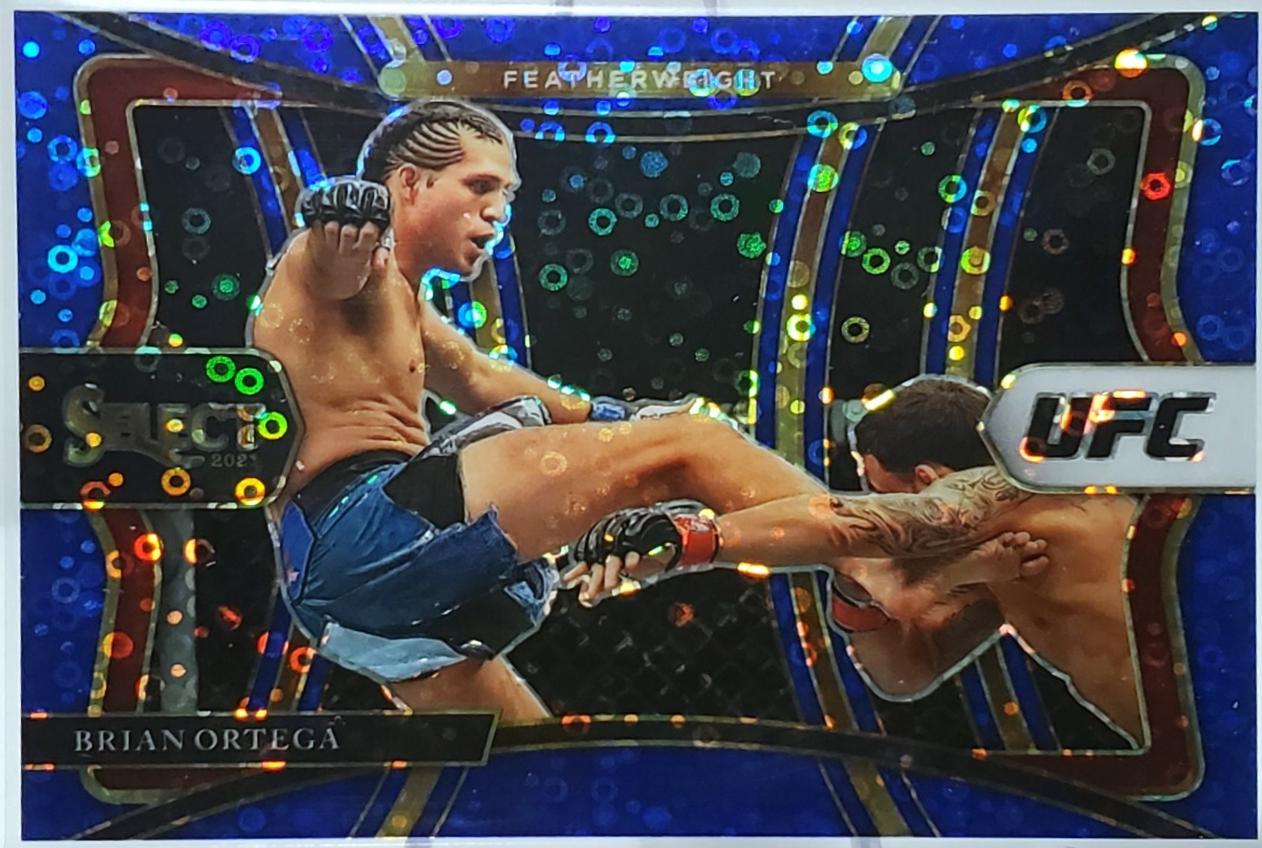 Brian Ortega 2021 Panini Select UFC Premier Level #173 Blue Disco